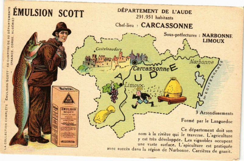 Carte postale ancienne Carcassonne à Carcassonne