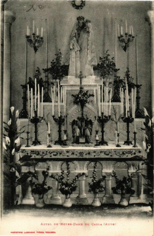 Carte postale ancienne Autel de Notre-Dame du Carla