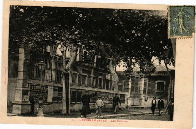Carte postale ancienne Lézignan-Les Ecoles