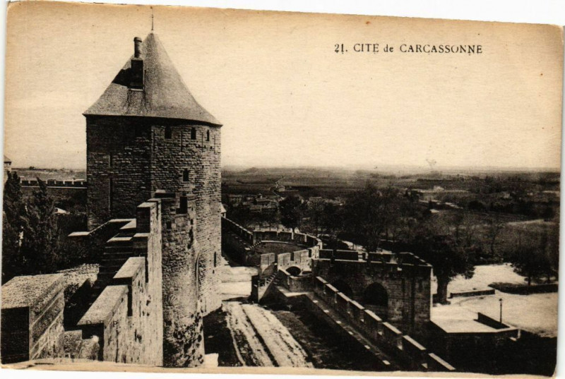 Carte postale ancienne Cité de Carcassonne à Carcassonne