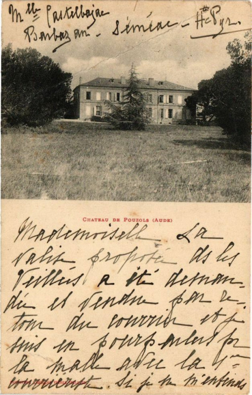 Carte postale ancienne Chateau de Pouzols