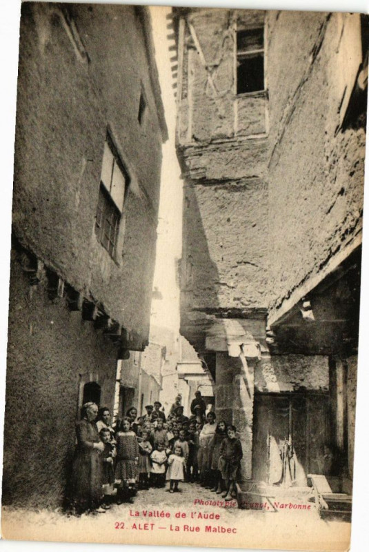 Carte postale ancienne Alet-La Rue Malbec