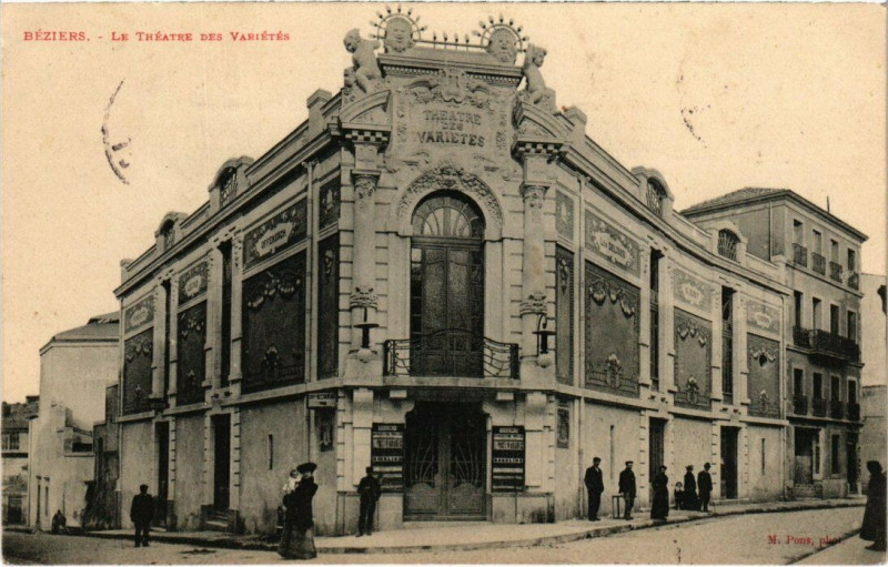 Carte postale ancienne Bézeirs - La Théátre des Variétés