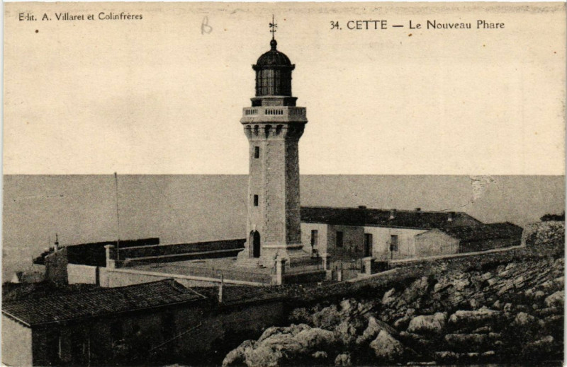Carte postale ancienne Cette - Le Nouveau Phare