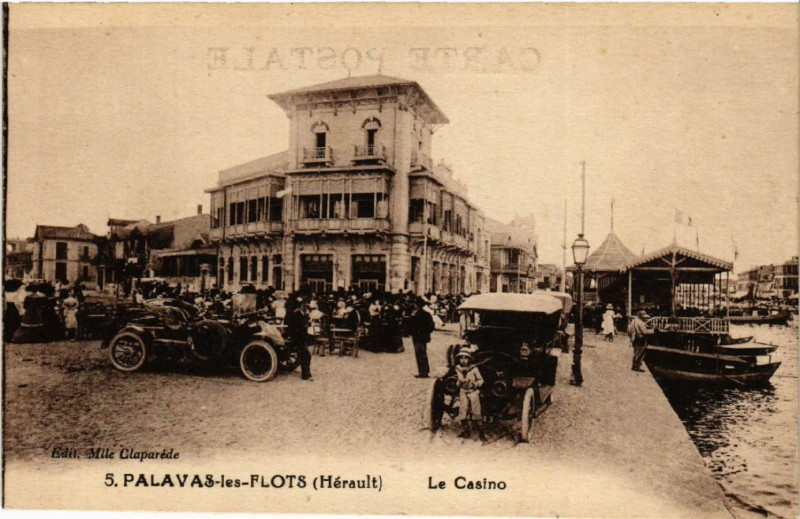 Carte postale ancienne Palavas-les-Flots (Hérault) - Le Casino à Palavas-les-Flots