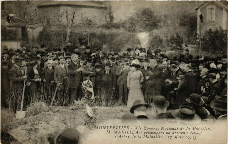 Carte postale ancienne Montpellier - Xle Congrés National de la Mutualite -M.Marilleau... à Montpellier