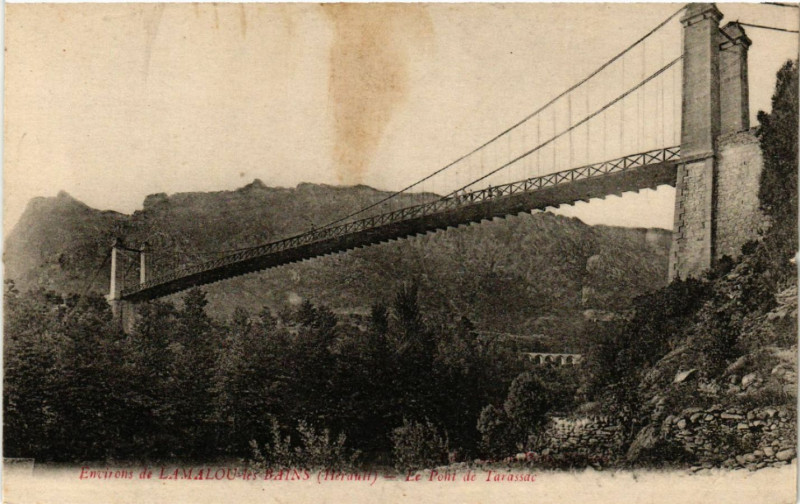 Carte postale ancienne Environs de Lamalou (Hérault) - Le Pont de Tarassae