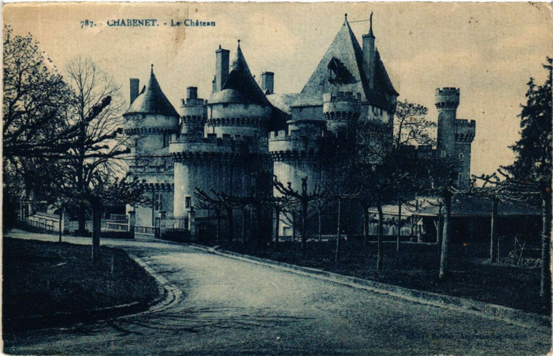 Carte postale ancienne Chabenet - Le Cháteau