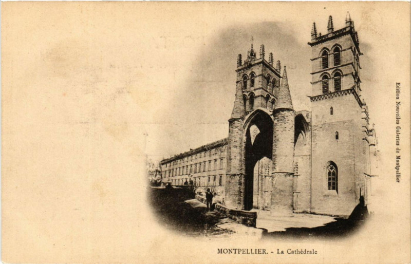 Carte postale ancienne Montpellier - La Cathédrale à Montpellier