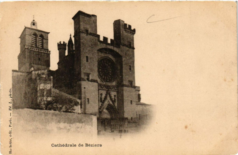 Carte postale ancienne Cathédrale de Béziers à Béziers