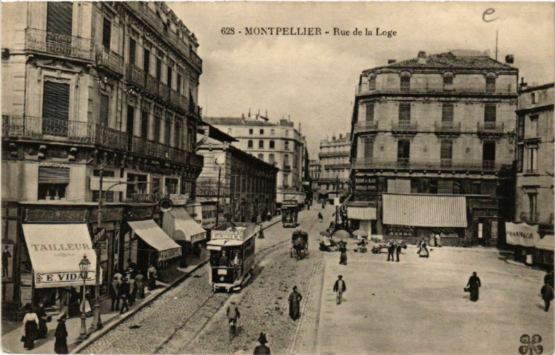 Carte postale ancienne 34 Montpellier / Rue De La Loge à Montpellier