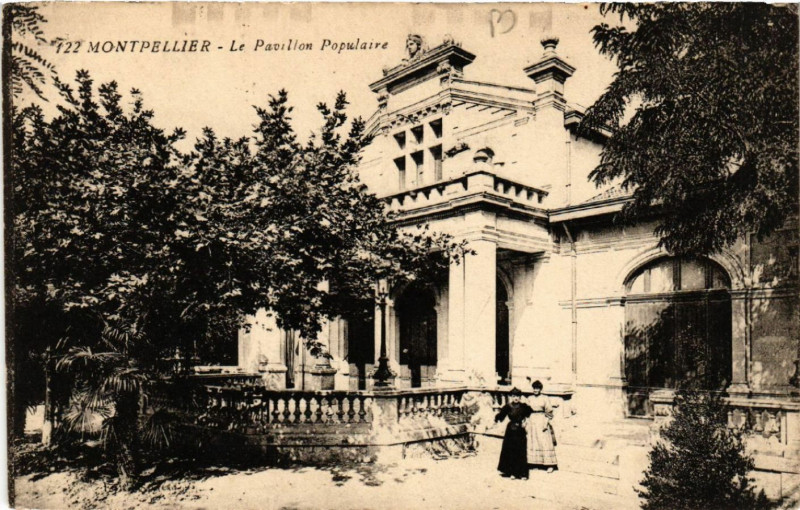 Carte postale ancienne Montpellier - Le Pavillon populaire à Montpellier