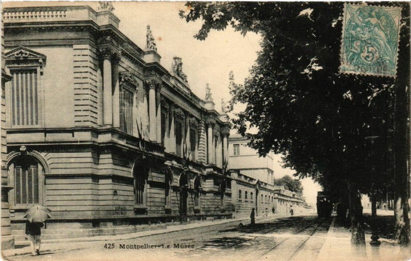 Carte postale ancienne Montpellier - Le Musée à Montpellier