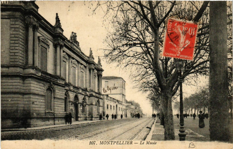 Carte postale ancienne Montpellier - Le Musée à Montpellier