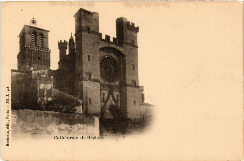 Carte postale ancienne Cathédrale de Béziers à Béziers