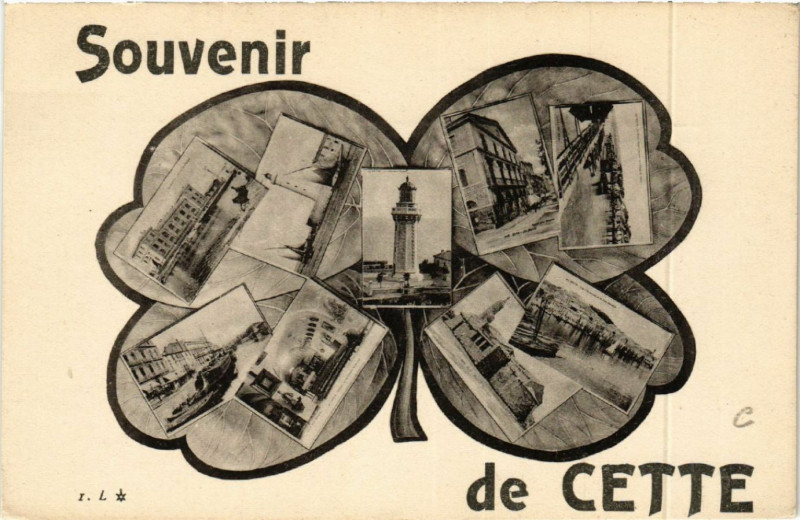 Carte postale ancienne Souvenir de Cette