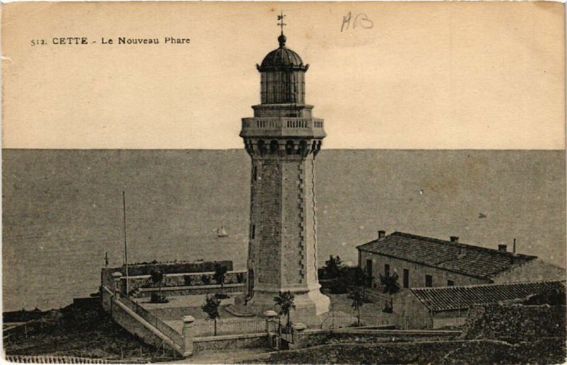 Carte postale ancienne Cette - Le Nouveau Phare