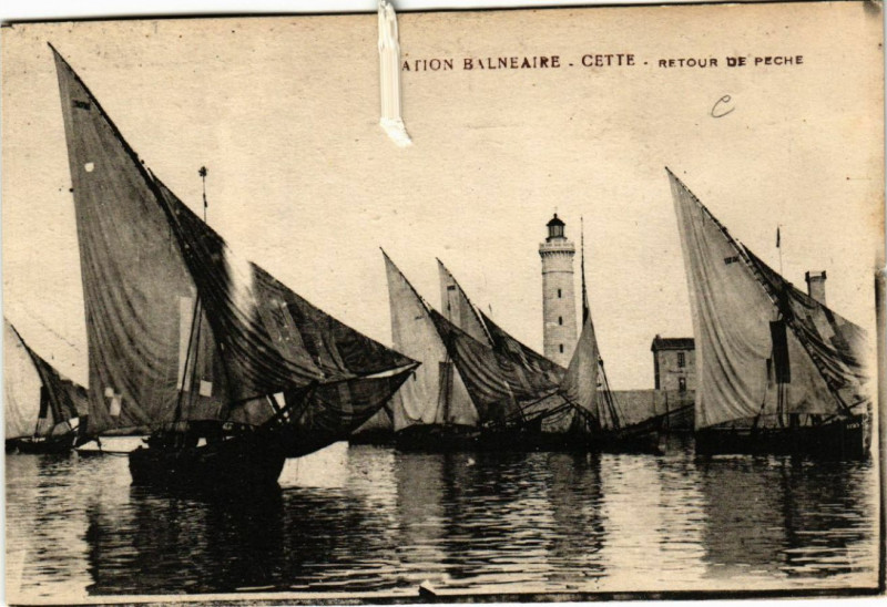 Carte postale ancienne Station Balnéaire - Cette - Retour de Péche