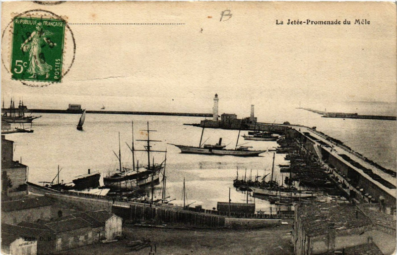 Carte postale ancienne ...... - La Jetée-Promenade du Mole