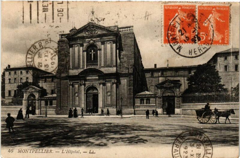 Carte postale ancienne Montpellier - L'Hopital à Montpellier