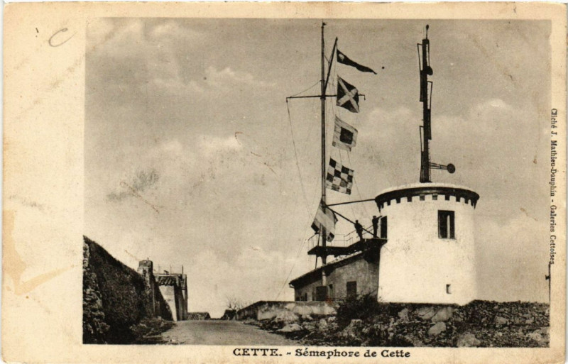 Carte postale ancienne Cette - Sémaphore de Cette