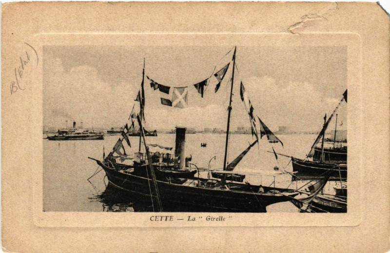 Carte postale ancienne Cette - La Girelle