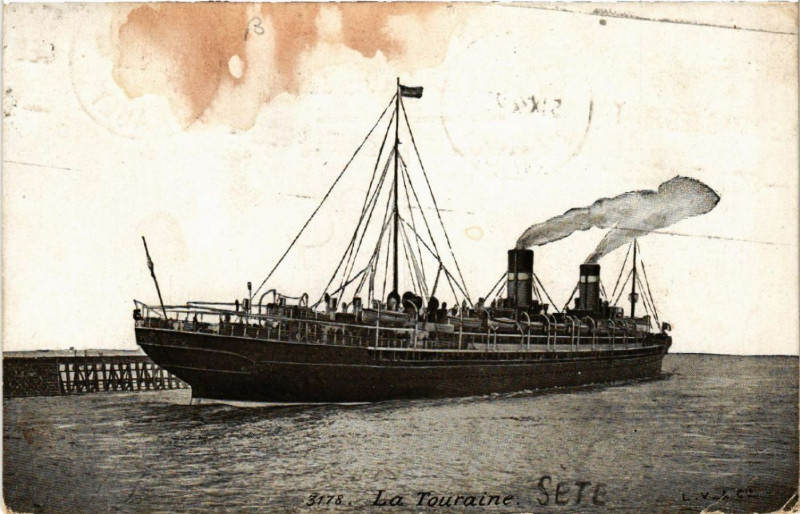 Carte postale ancienne La Tournaire - Séte à Sète
