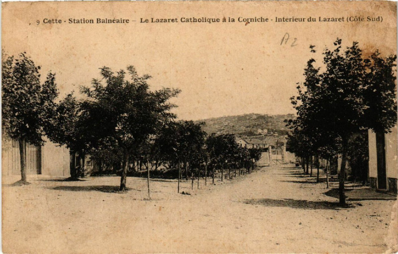 Carte postale ancienne Cette - Station Balnéaire - Le Lazaret Catholique á la Corniche