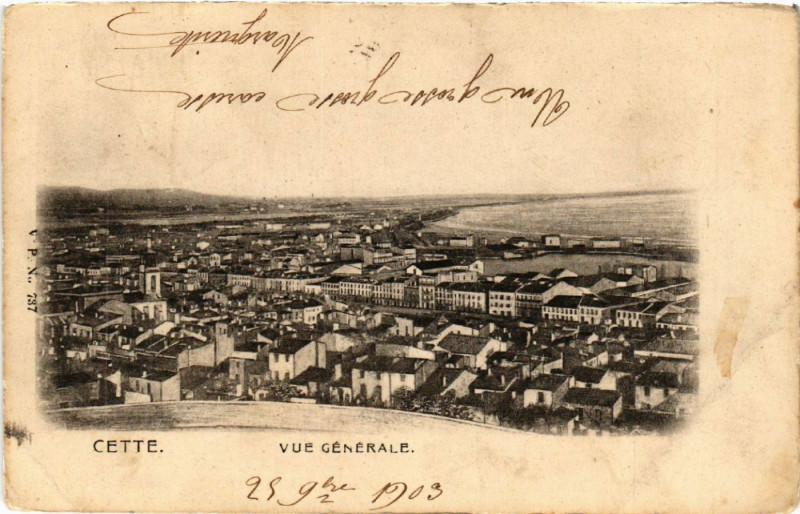 Carte postale ancienne Cette - Vue Générale