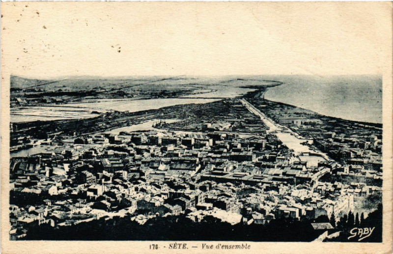 Carte postale ancienne Séte - Vue d'ensemble à Sète