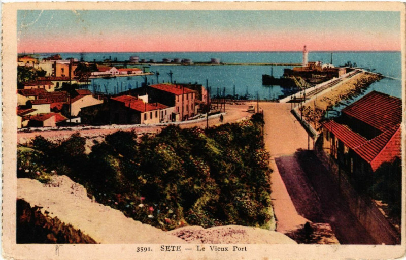 Carte postale ancienne Séte - Le Vieux Port à Sète