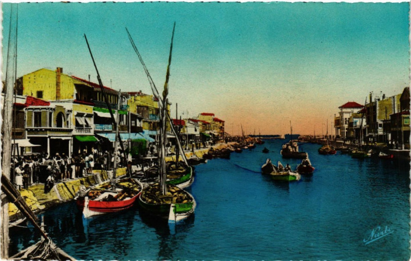 Carte postale ancienne Palavas - Retour de Péche frucrueuse