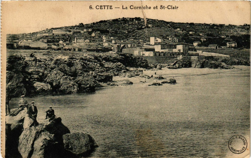 Carte postale ancienne Cette - Le Corniche  et Saint-Clair