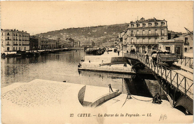 Carte postale ancienne Cette - La Darse de la Peyrade