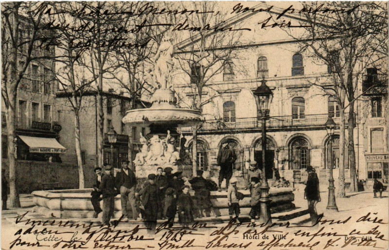 Carte postale ancienne Cette - Hotel de Ville