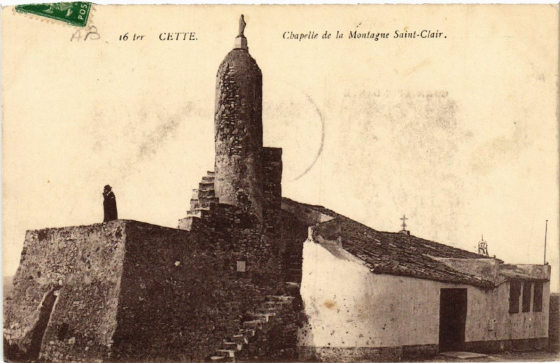 Carte postale ancienne Cette - Chapelle de la Montagne Saint-Clair