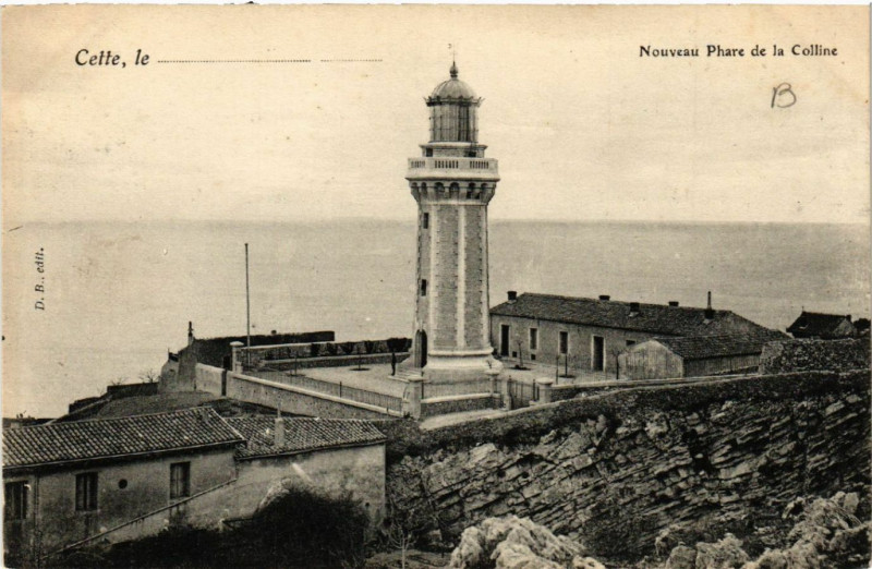 Carte postale ancienne Cette, le .... - Nouveau Phare de la Colline