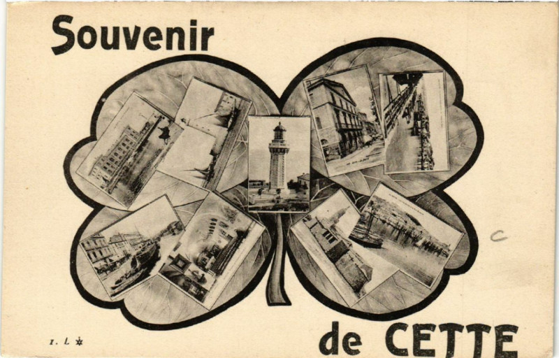 Carte postale ancienne Souvenir de Cette