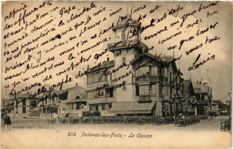 Carte postale ancienne Palavas-les-Flots - Le Casino à Palavas-les-Flots