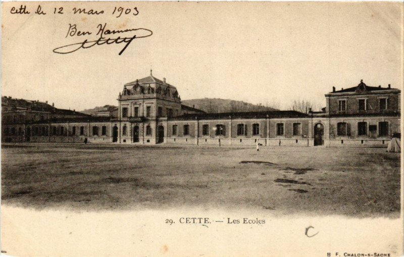 Carte postale ancienne Cette - Les Ecoles