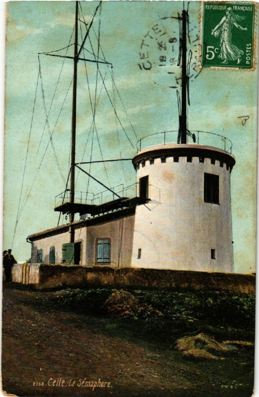 Carte postale ancienne Cette - Le Sémaphore