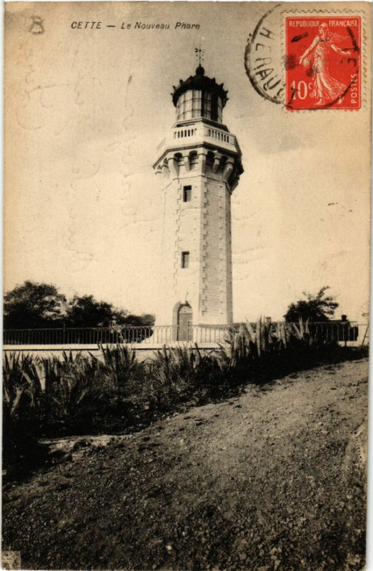 Carte postale ancienne Cette - Le Nouveau Phare