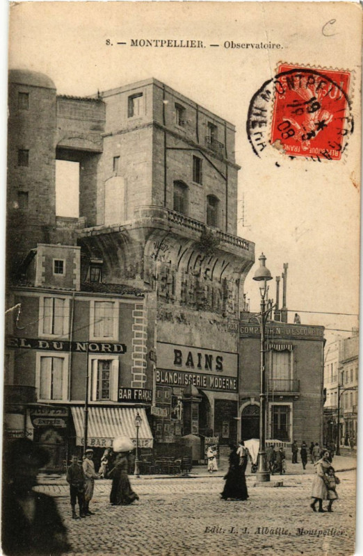 Carte postale ancienne Montpellier- Observatoire à Montpellier