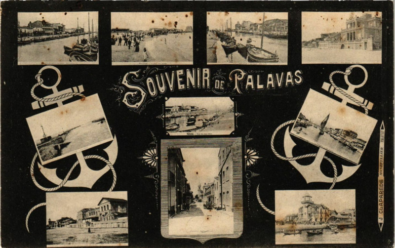 Carte postale ancienne Souvenir de Palavas