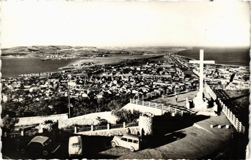 Carte postale ancienne Sete - Vue panoramique prise du mont Saint-Clair à Sète