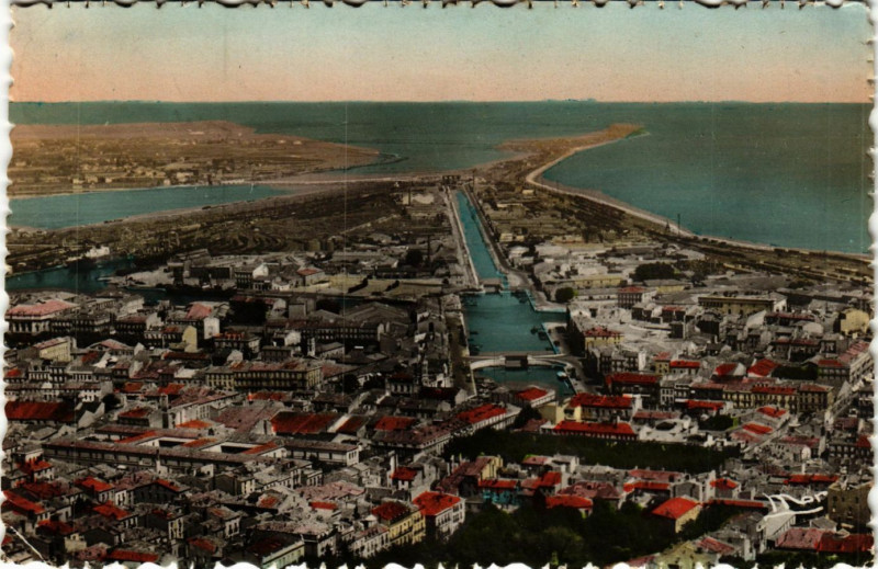 Carte postale ancienne Sete - Vue générale à Sète