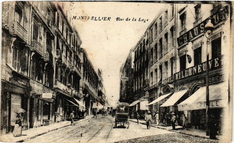 Carte postale ancienne Montpellier - Rue de la Lage à Montpellier