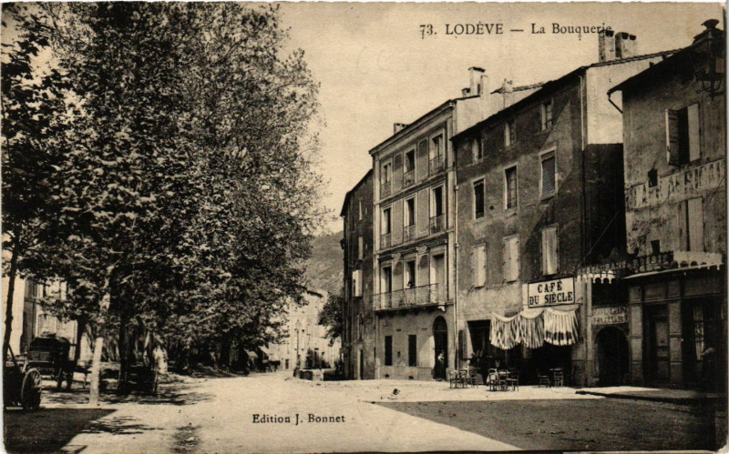 Carte postale ancienne Lodéve - La Bouquerie à Lodève
