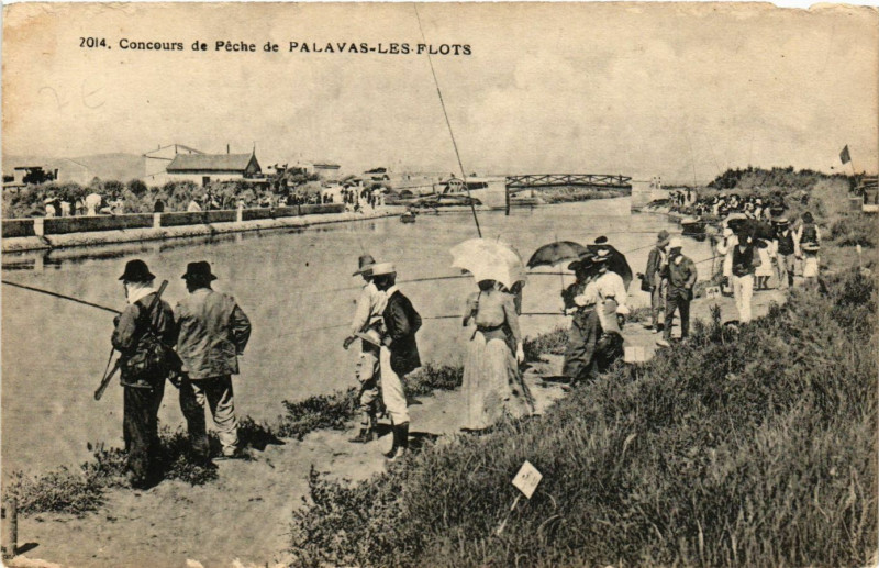 Carte postale ancienne Concours de Péche de Palavas-les-Flots à Palavas-les-Flots