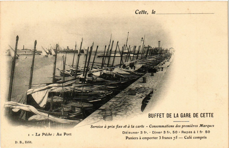 Carte postale ancienne La Peche: Au Port